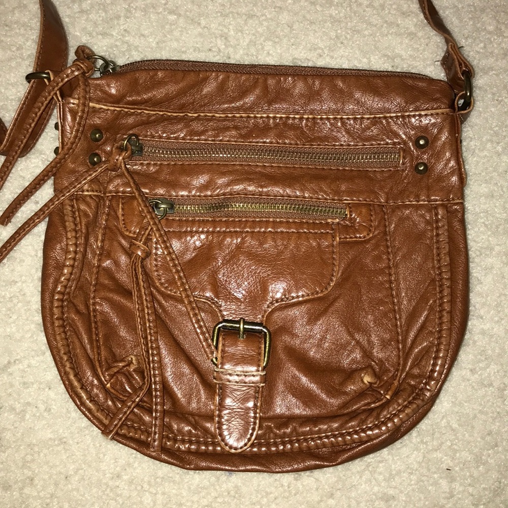Tan crossbody bag